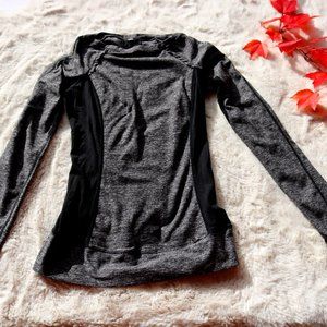 Lululemon silky soft long sleeve tee with ruffled reflective details sz 2